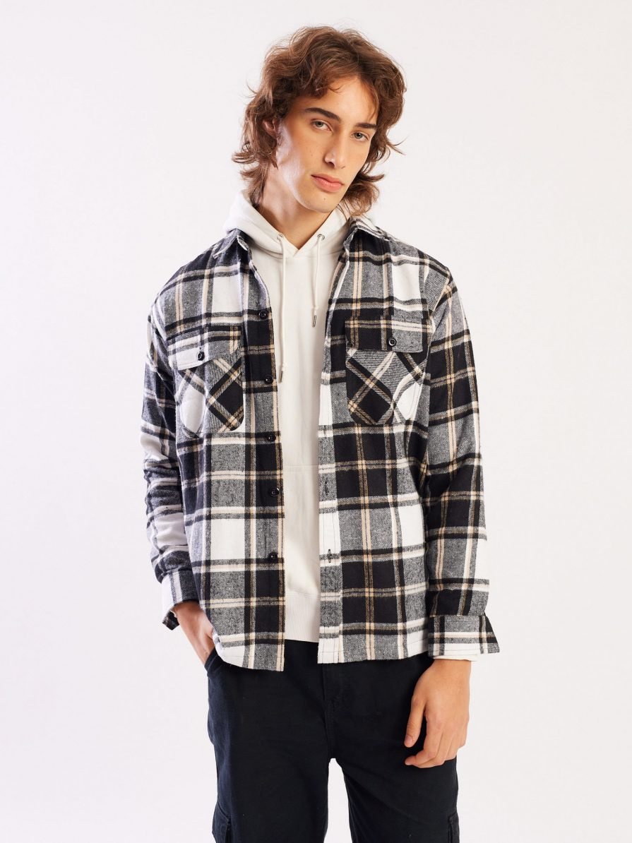 Relaxed Fit Plaid Shacket