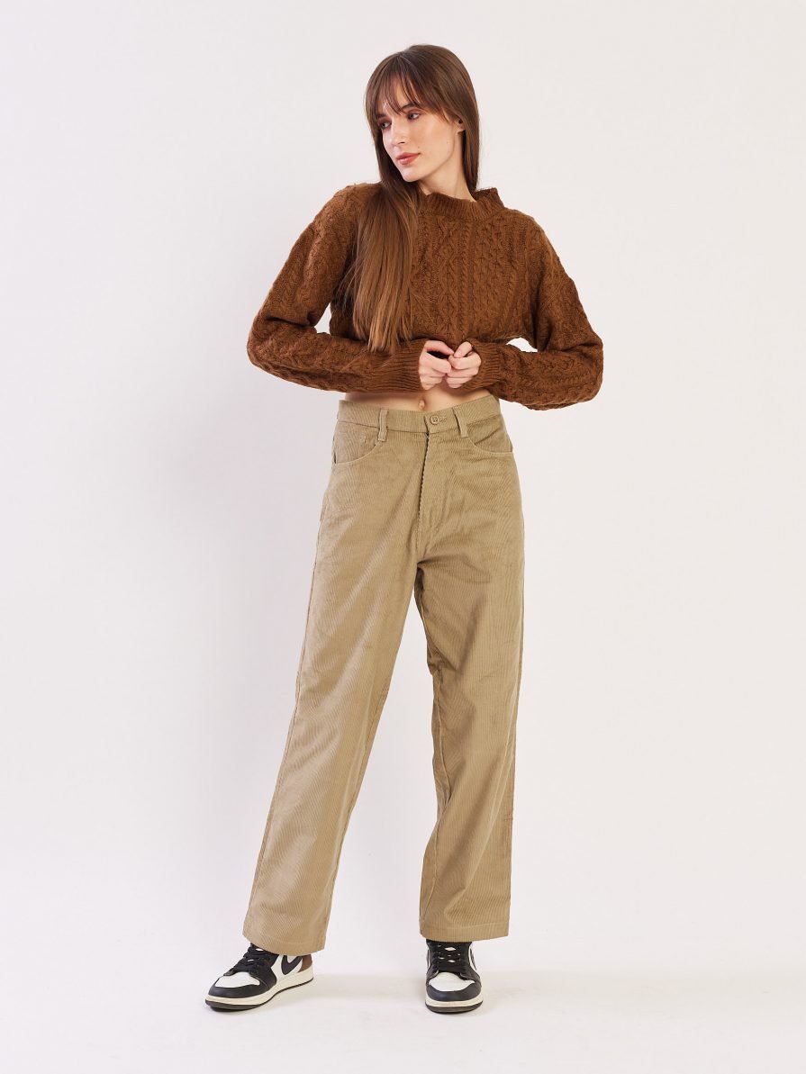 Loose Fit Corduroy Trousers