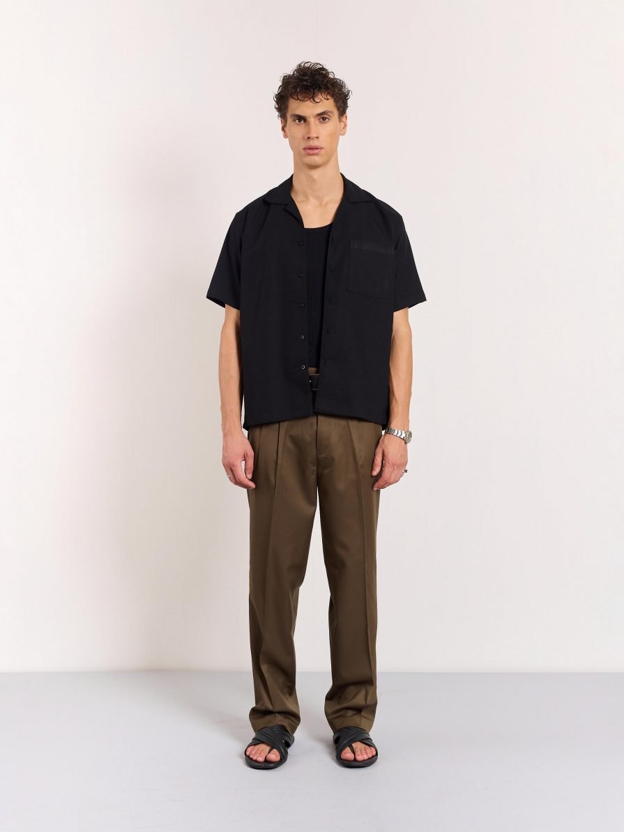 Dark Brown Tailored Trousers