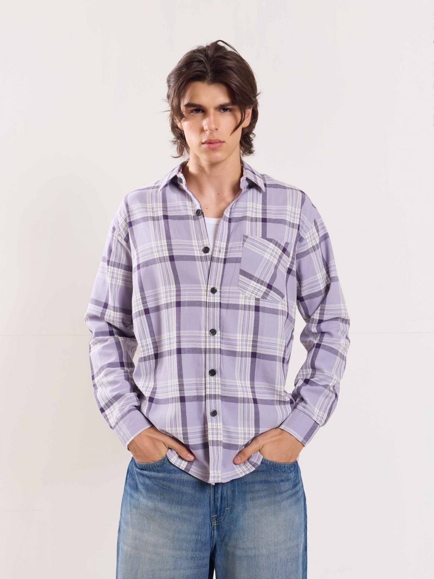 Lilac Flannel Overshirt