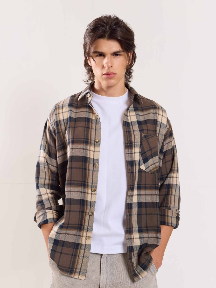 Olive Flannel Overshirt